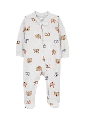 Baby Boys Printed Footie Pajamas