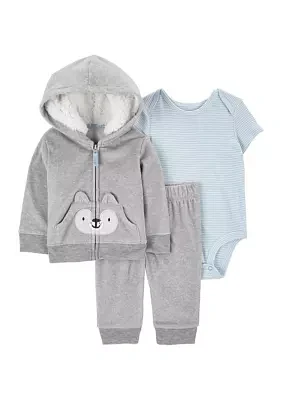 Baby Boys 3 Piece Jacket Set