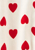 Baby Girls Heart Snap Pajama