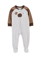 Baby Boys Microfleece Footie Pajamas