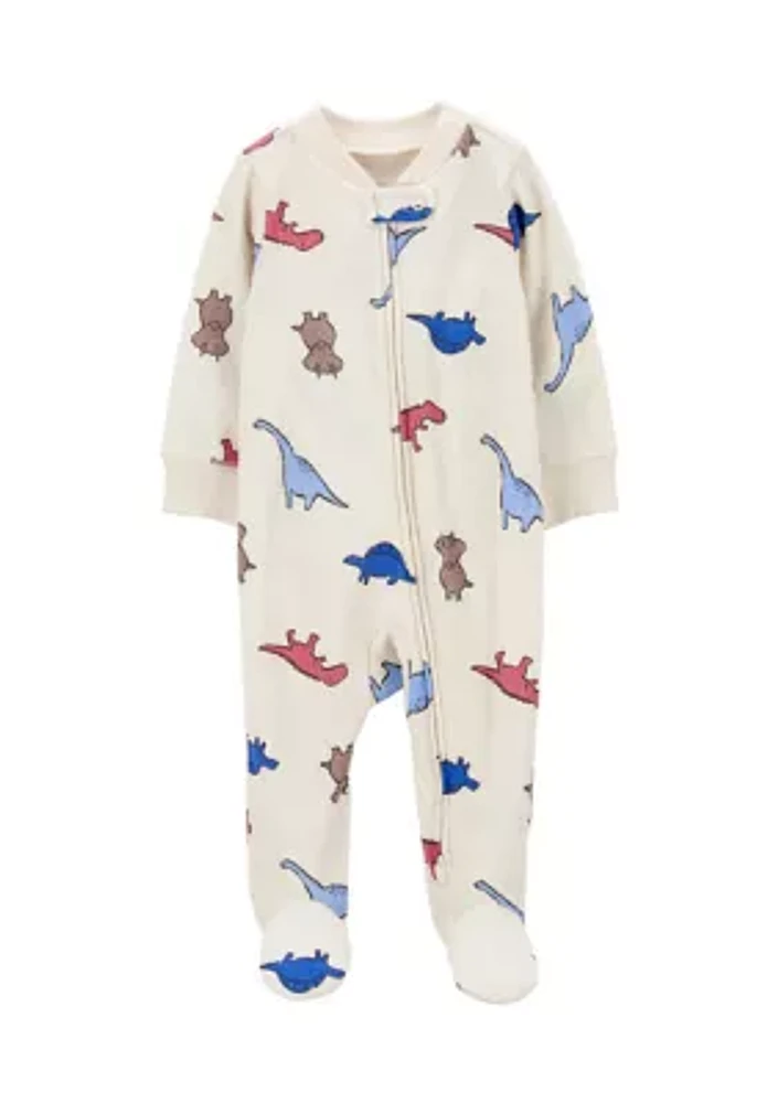 Baby Boys Printed Footie Pajamas