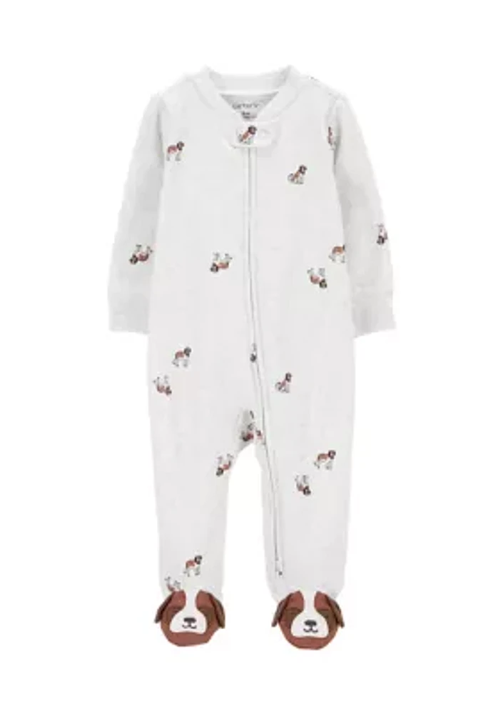 Baby Boys Printed Footie Pajamas