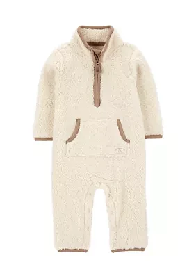 Baby Boys One Piece Sherpa Jumpsuit