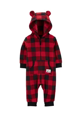 Baby Boys One Piece Fleece Jumpsuit