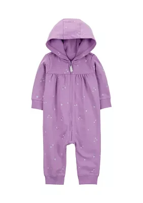 Baby Girls Hooded Jumpsuit