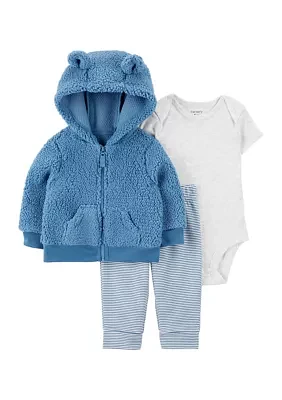 Baby Boys 3 Piece Jacket Set