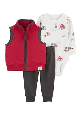 Baby Boys 3 Piece Vest Set