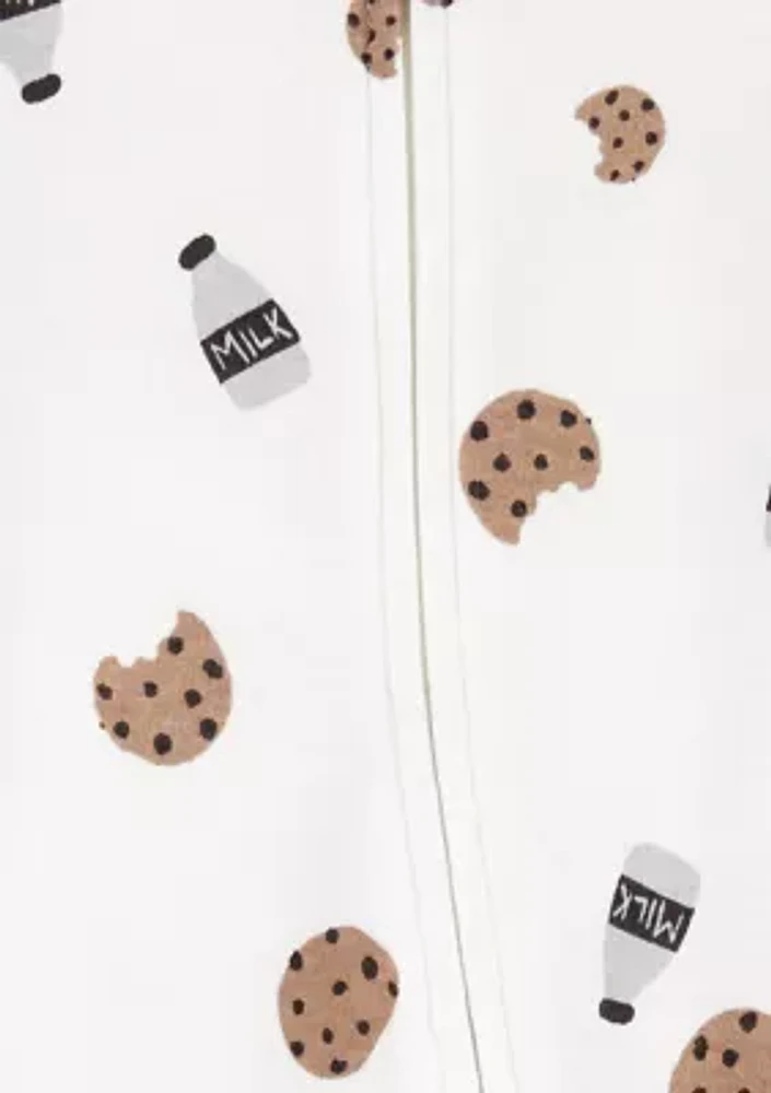 Baby Cookies Printed Sleep and Play Footie Pajamas