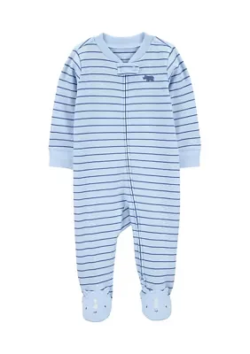 Baby Boys Stripe Footie Pajamas