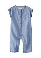 Baby Girls Chambray Jumpsuit