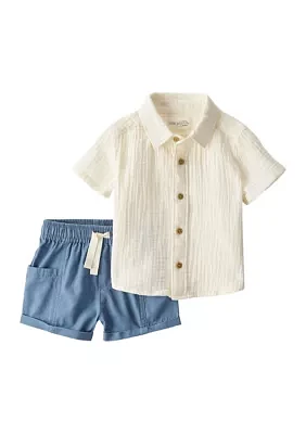Baby Boys Woven Set