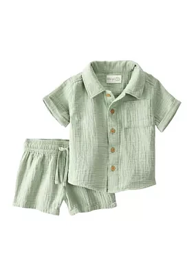 Baby Boys Woven Set
