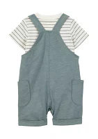 Baby Boys Shortalls Set