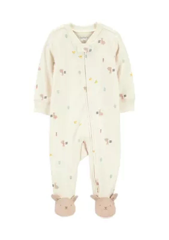 Baby Printed Footie Pajamas