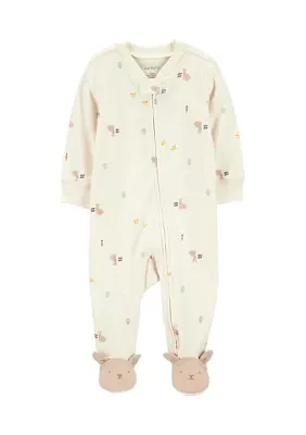 Baby Printed Footie Pajamas