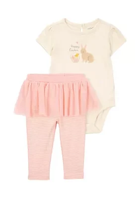 Baby Girls Bodysuit and Tutu Pants Set