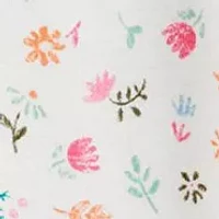 Baby Girls Floral Printed Footie Pajamas
