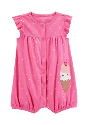 Baby Girls Polka Dot Romper