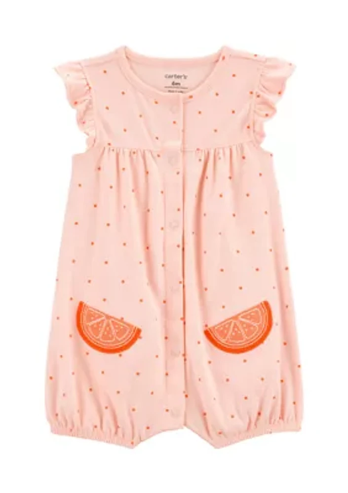 Baby Girls Polka Dot Romper