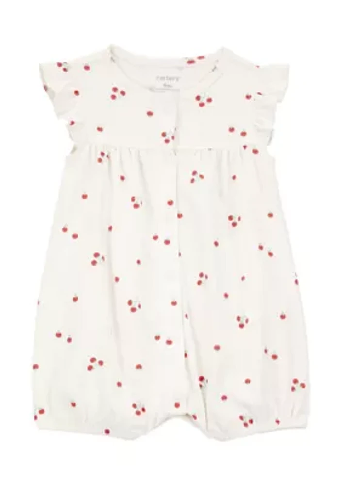 Baby Girls Tomato Print Romper