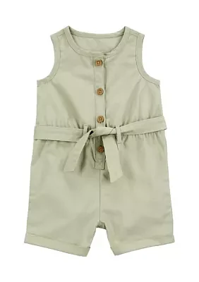 Baby Girls Tie Waist Romper