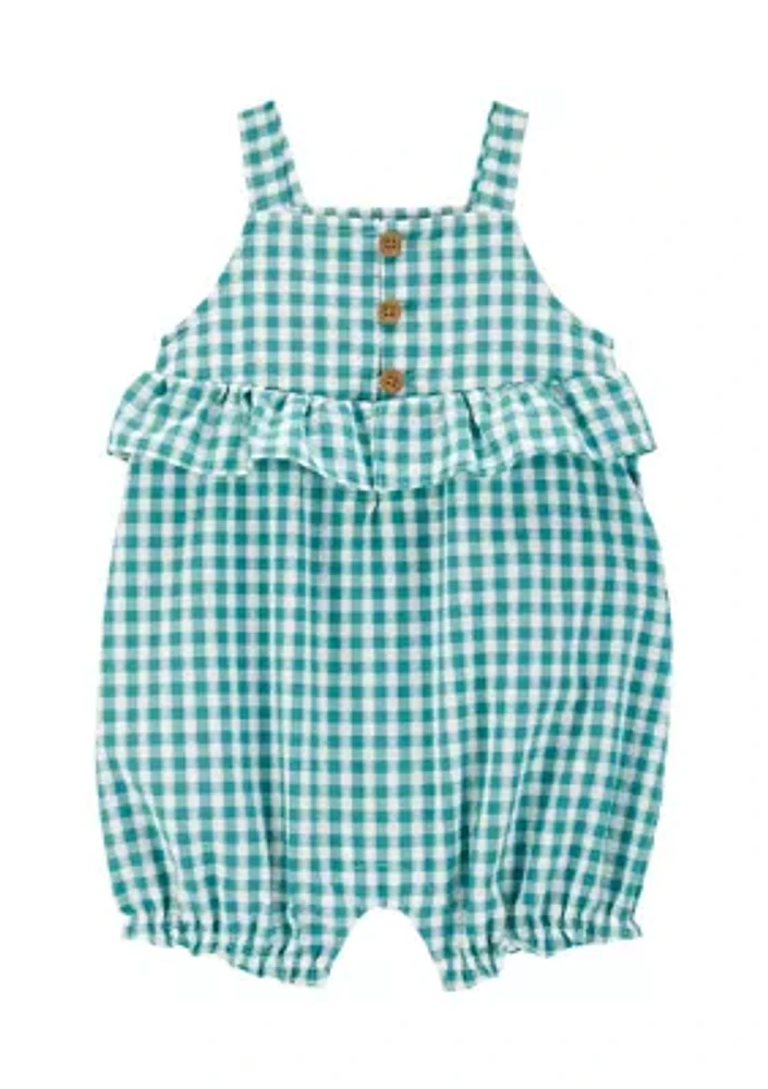 Baby Girls Gingham Romper