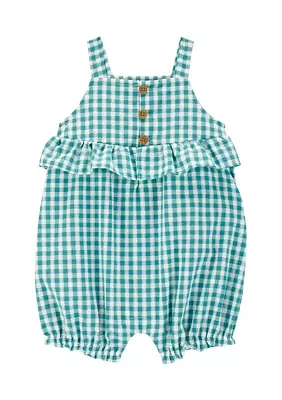 Baby Girls Gingham Romper