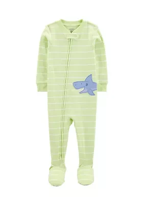 Baby Boys Stripe Cotton Footie Pajamas