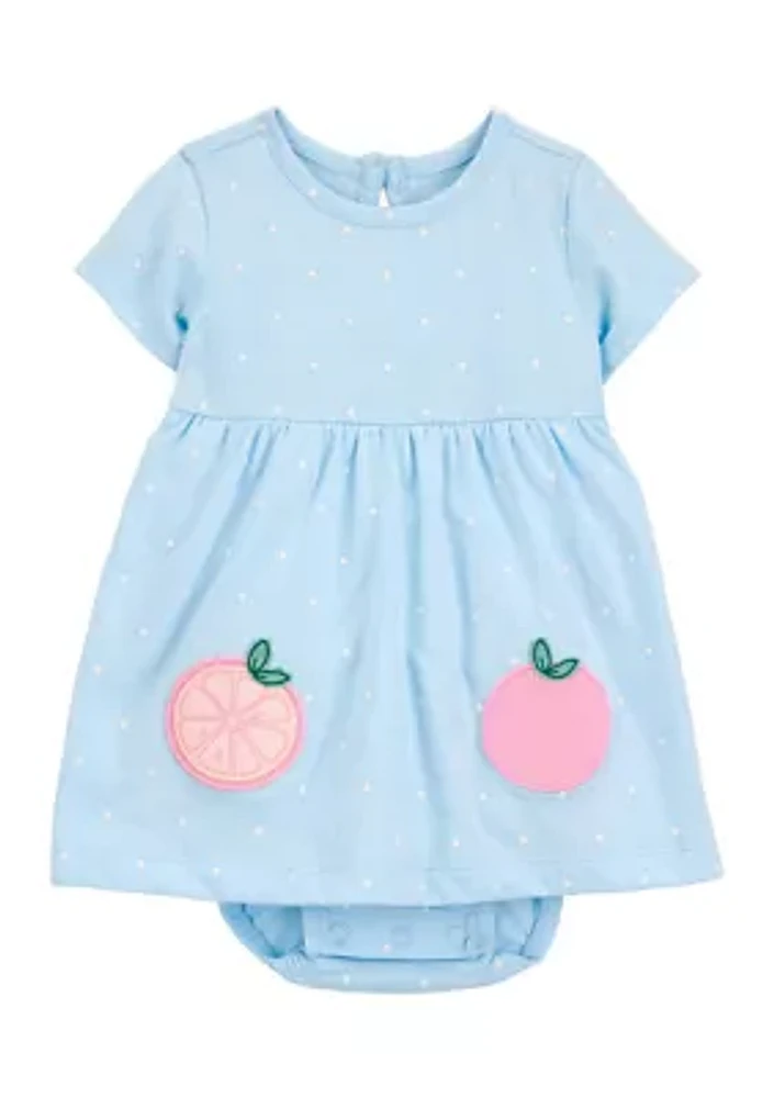 Baby Girls Short Sleeve Sunsuit