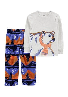 Toddler Boys Polar Bear Pajama Set