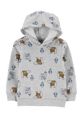 Toddler Boys Animal Printed Hoodie