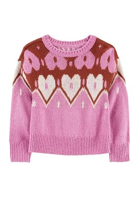 Toddler Girls Fair Isle Sweater