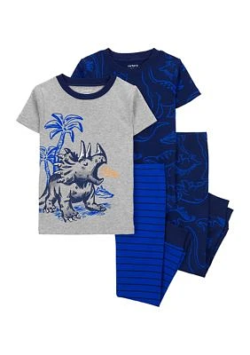 Toddler Boys Dinosaur Printed Pajama Set