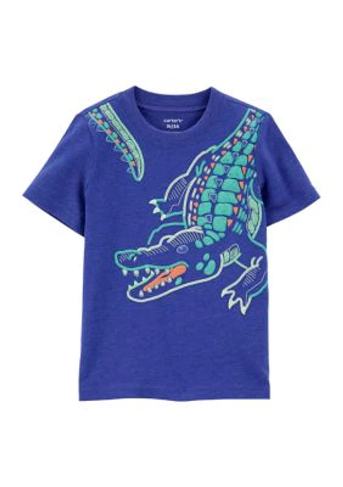 Toddler Boys Short Sleeve Alligator Graphic T-Shirt