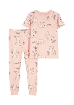 Toddler Girls Printed Pajama Set