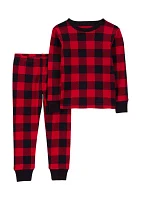 Toddler Girls Buffalo Plaid Pajama Set