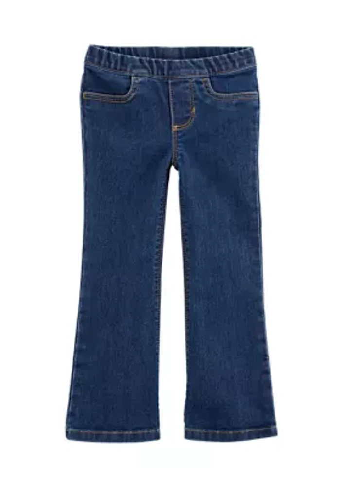 Toddler Girls Flared Denim Jeans