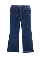 Toddler Girls Flared Denim Jeans