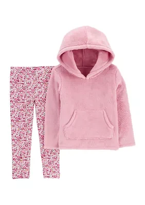 Toddler Girls Pullover and Printed Leggings Set