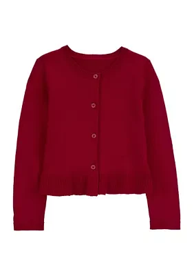 Toddler Girls Sweater Knit Cardigan