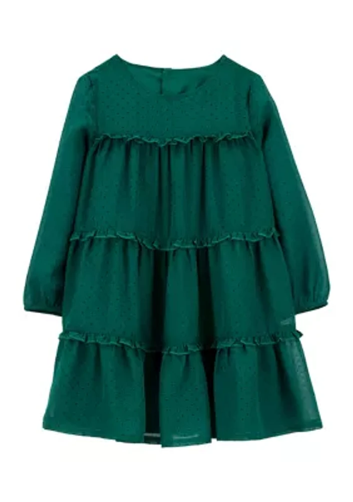 Toddler Girls Woven Crepe Dress