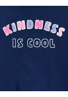 Toddler Girls Kindness Graphic Sweatshirt