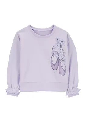 Toddler Girls Printed Sweatshirt