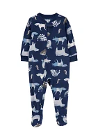 Baby Boys Printed Footie Pajamas