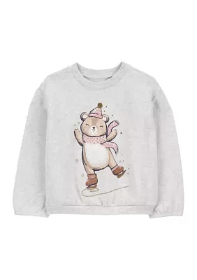 Toddler Girls Fleece Graphic Sweatshirt