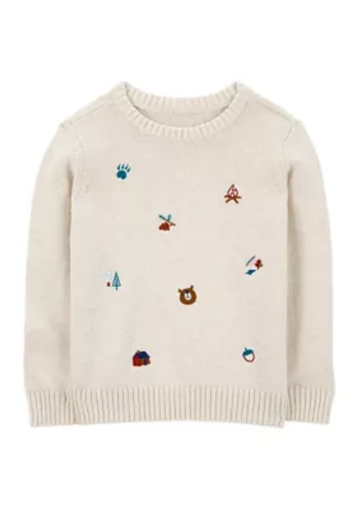 Toddler Boys Camping Sweater