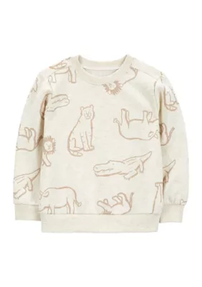 Toddler Boys Printed Pullover