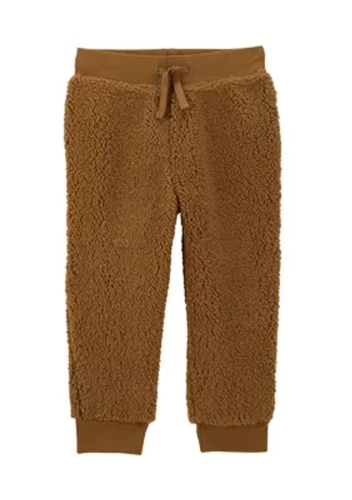 Toddler Boys Sherpa Pull On Pants