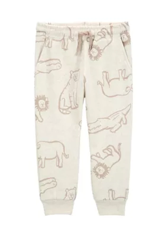 Toddler Boys Animal Printed Joggers