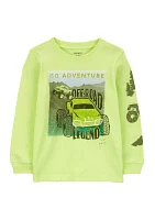 Toddler Boys Long Sleeve Graphic T-Shirt